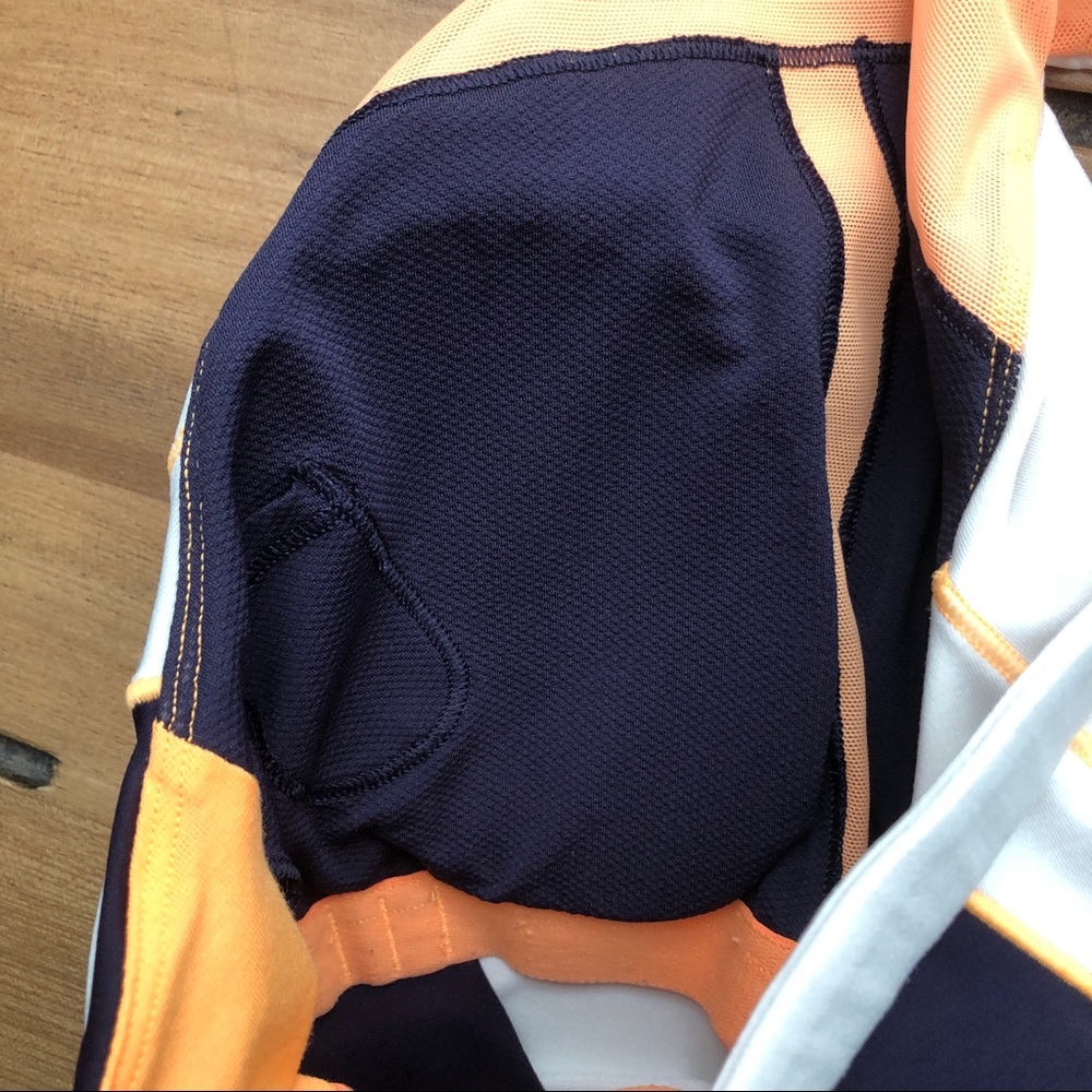 Lululemon Spin It To Win It Tank Navy White Orange - Picture 7 of 10